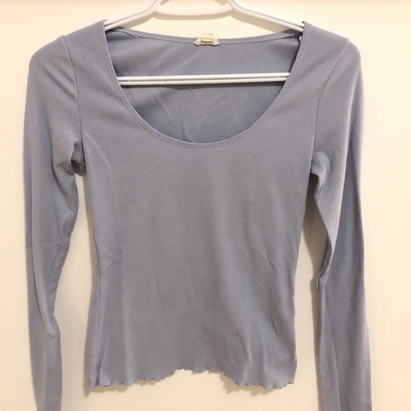Light Purple Ribbed Longsleeve - Picture 1 of 3